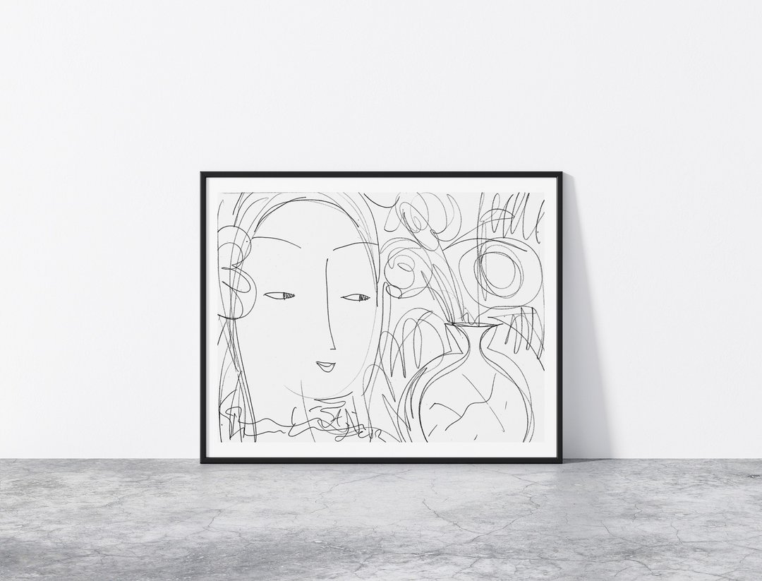 Art Print Lanna Women by Pairat Sawasdisara - 海报/装饰画/版画 - 纸 白色