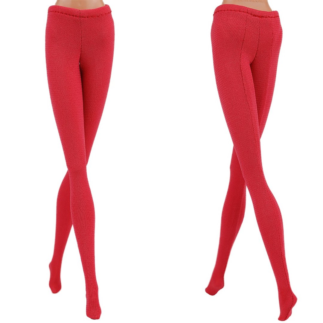 ELENPRIV Cranberry colored tights clothes Barbie doll 30cm 11 1/2 in dolls - 玩具/玩偶 - 聚酯纤维 粉红色