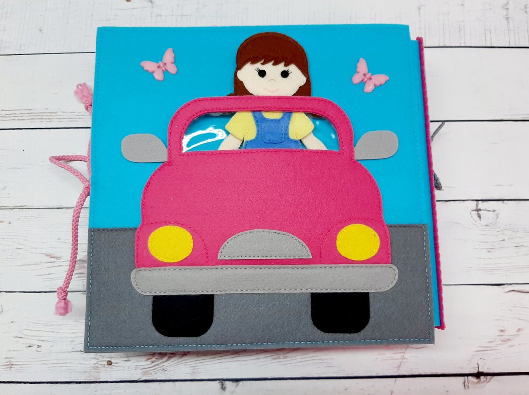 DOLLHOUSE Quiet Book Pattern, Felt book Template - 手工艺教程/工具书 - 其他材质 