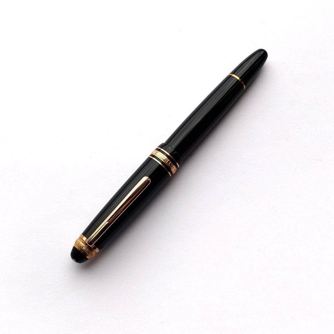 MONTBLANC 万宝龙 75周年纪念限量钢笔   | 德国 经典 纪念 收藏 - 钢笔 - 树脂 黑色