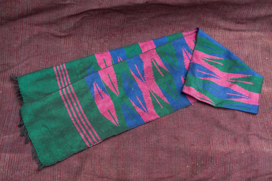 EARTH.er DHAKA SCARF 尼泊尔花纹颈巾 :: 香港原创设计品牌 :: - 丝巾 - 棉 粉红色