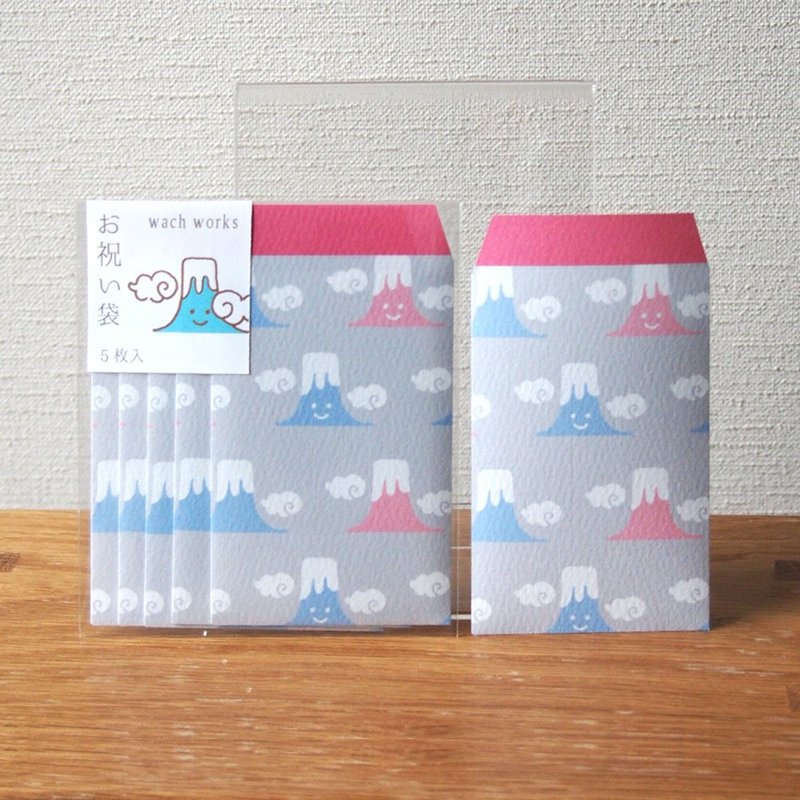 微笑富士山 红包袋 - 红包/春联 - 纸 灰色