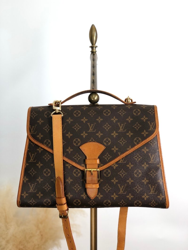 [日本直送，全新二手包] LOUIS VUITTON Monogram 单肩包，棕带扣，PVC 皮革，Beverly，两用，cmkh5s - 侧背包/斜挎包 - 防水材质 咖啡色