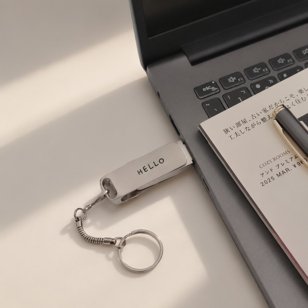 定制化 USB 随身碟 旋转式USB 金属雾面 USB吊饰 - 其他 - 其他金属 