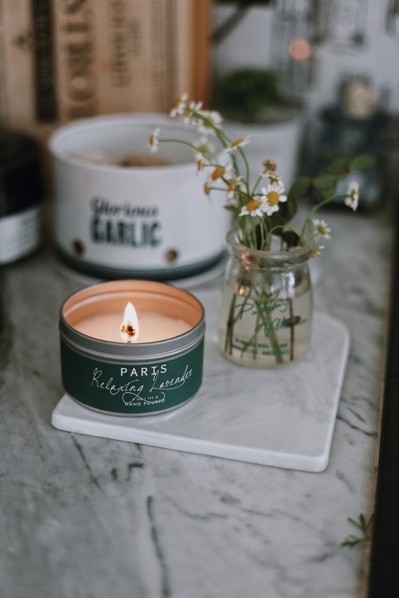 巴黎 - 悠然薰衣草 114g - 蜡烛/烛台 - 其他金属 粉红色