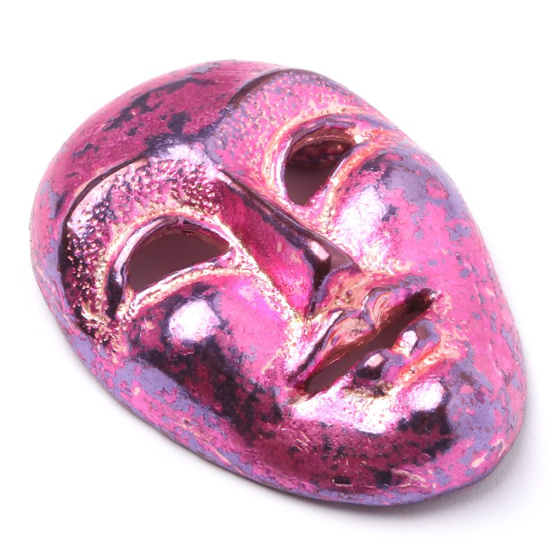 Smiling laughing wise mask pendant theater venice masks . - 编织/刺绣/羊毛毡/裁缝 - 其他金属 