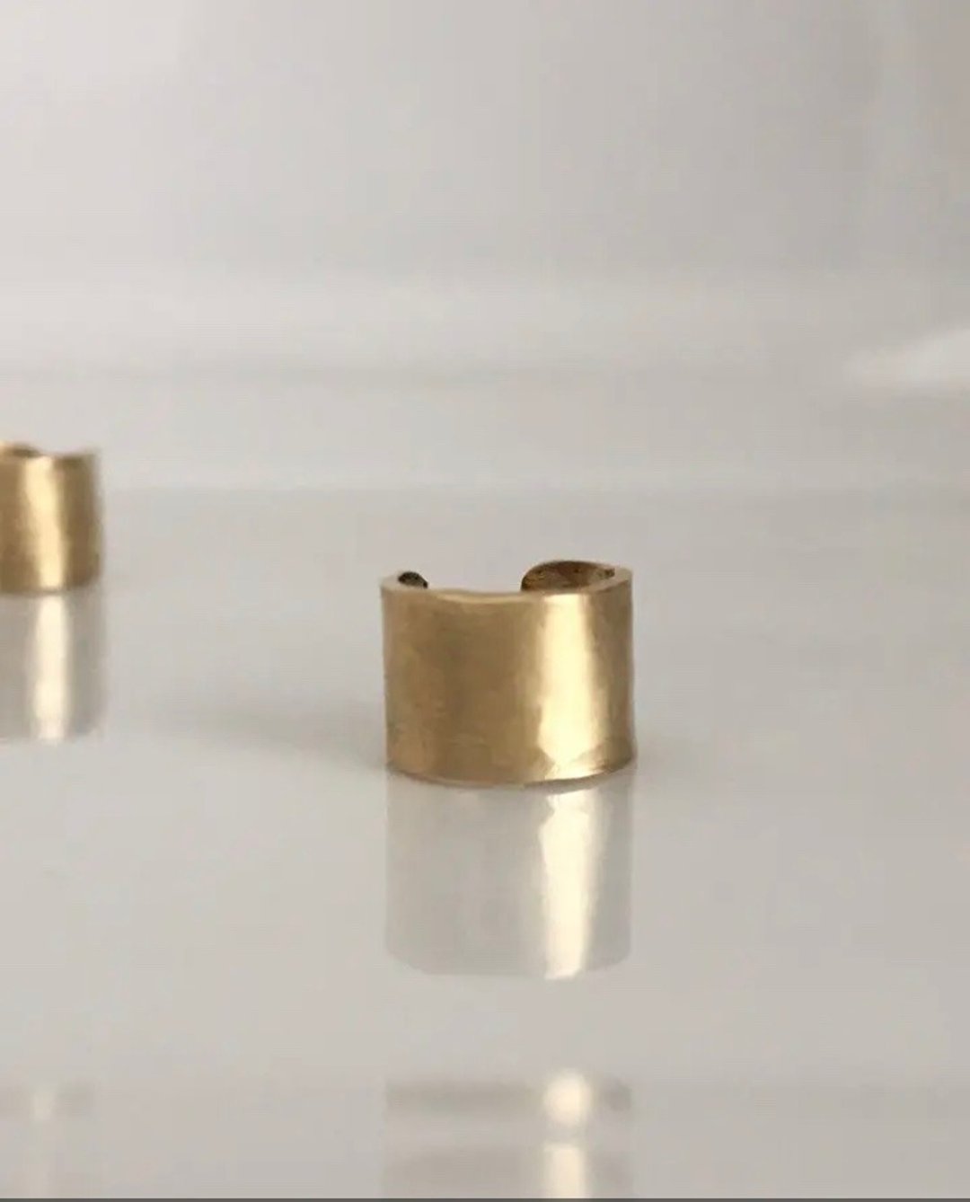 黄铜耳骨夹 5 毫米宽 - 耳环/耳夹 - 其他金属 金色