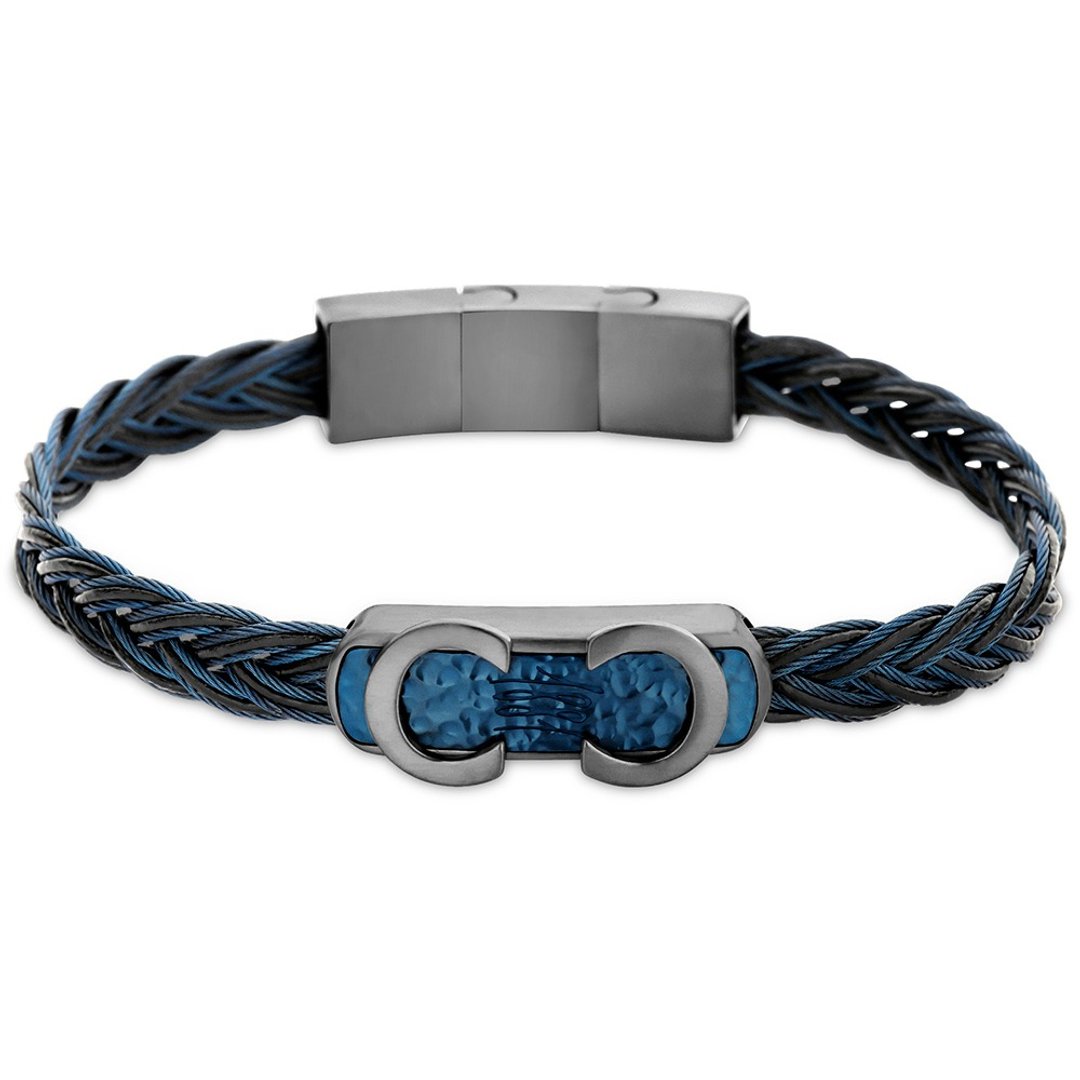 CERRUTI 1881 限量2折 编织不锈钢扣手环 全新专柜展示品 - 手链/手环 - 其他金属 