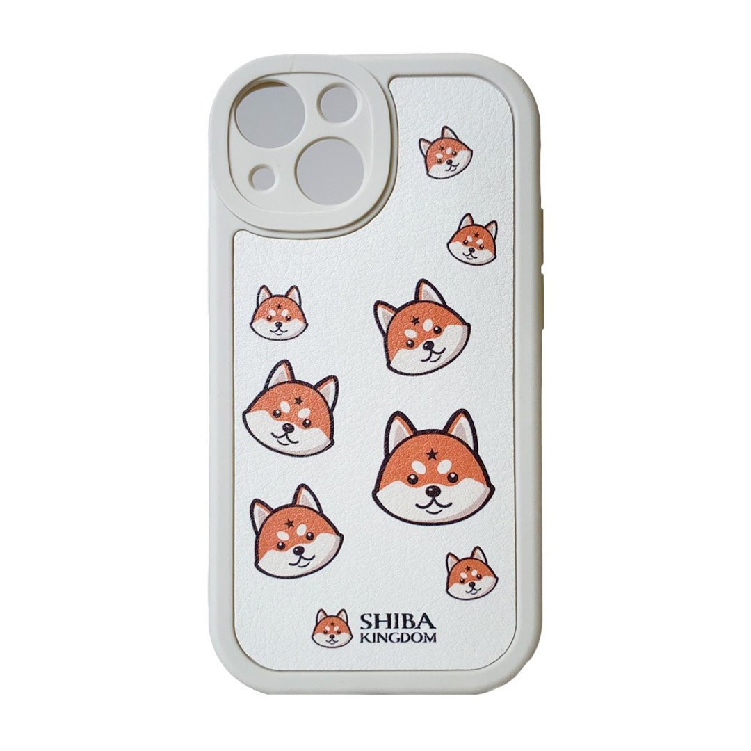 柴犬武士 手机壳 iPhone 01PU - 手机壳/手机套 - 人造皮革 白色