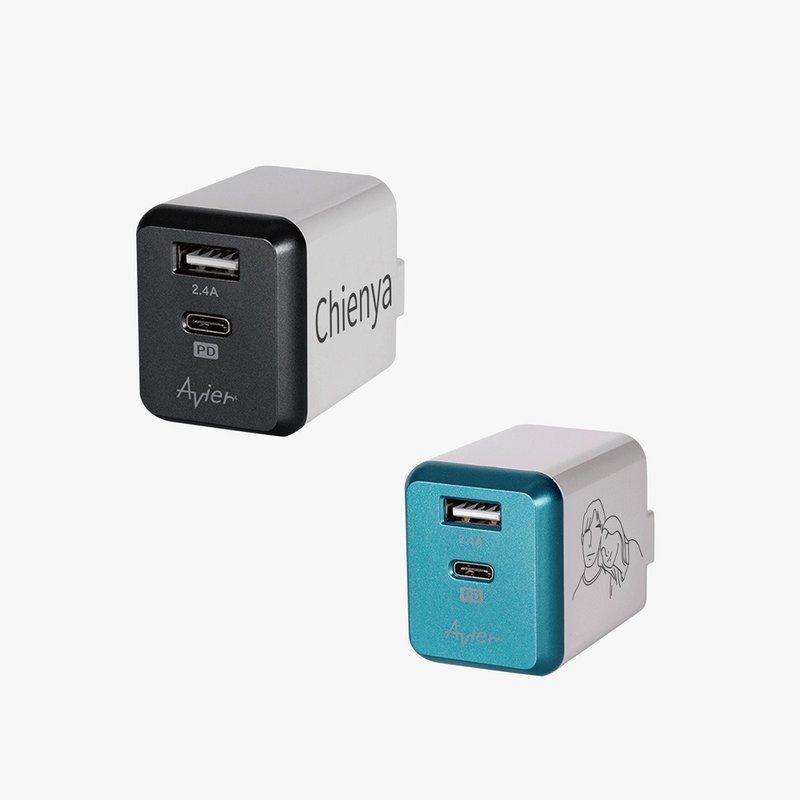 Avier 定制 PD3.0+2.4A USB 电源供应器 / 两色 - 手机充电及周边 - 其他材质 
