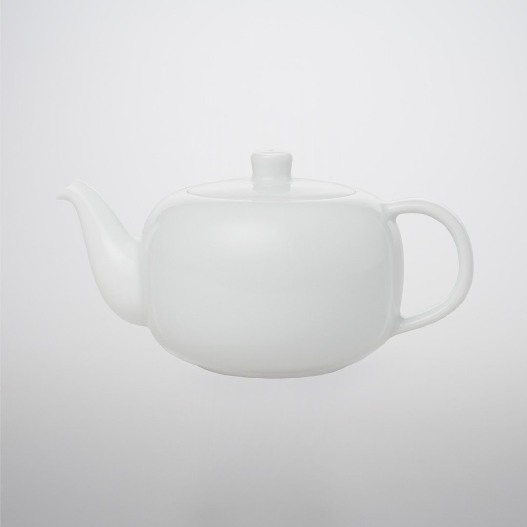 TG 白瓷中式茶壶 300ml - 茶具/茶杯 - 瓷 白色