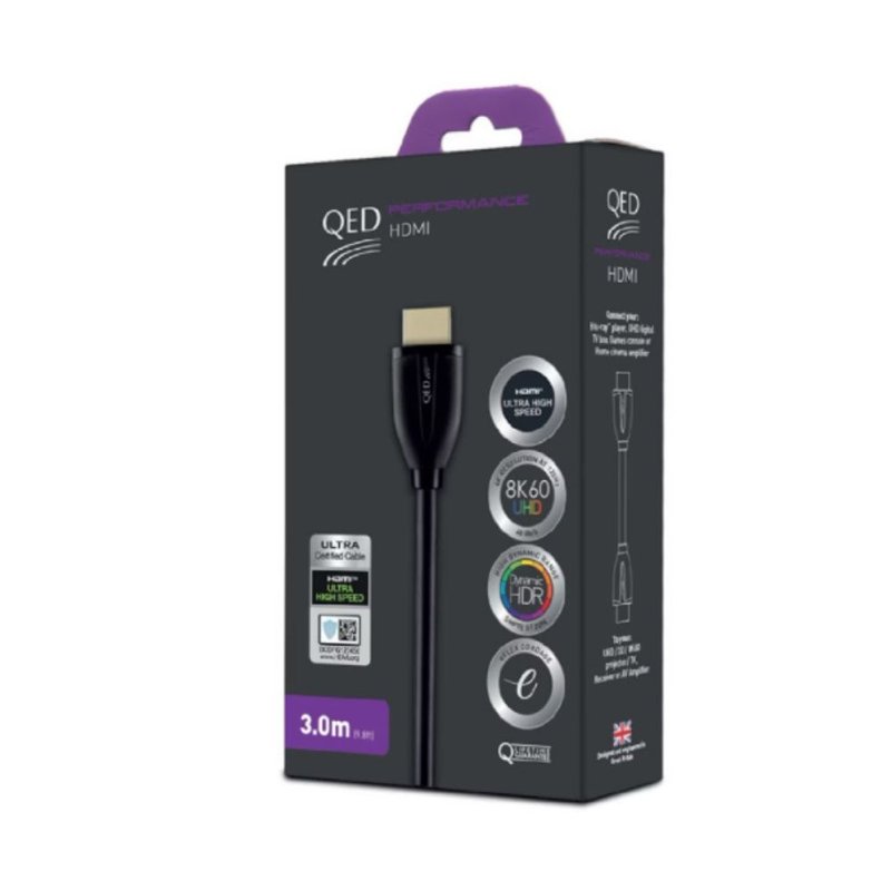 【送礼推荐】英国 QED 超高速 HDMI 线 Ultra High Speed HDMI - 其他 - 其他材质 黑色