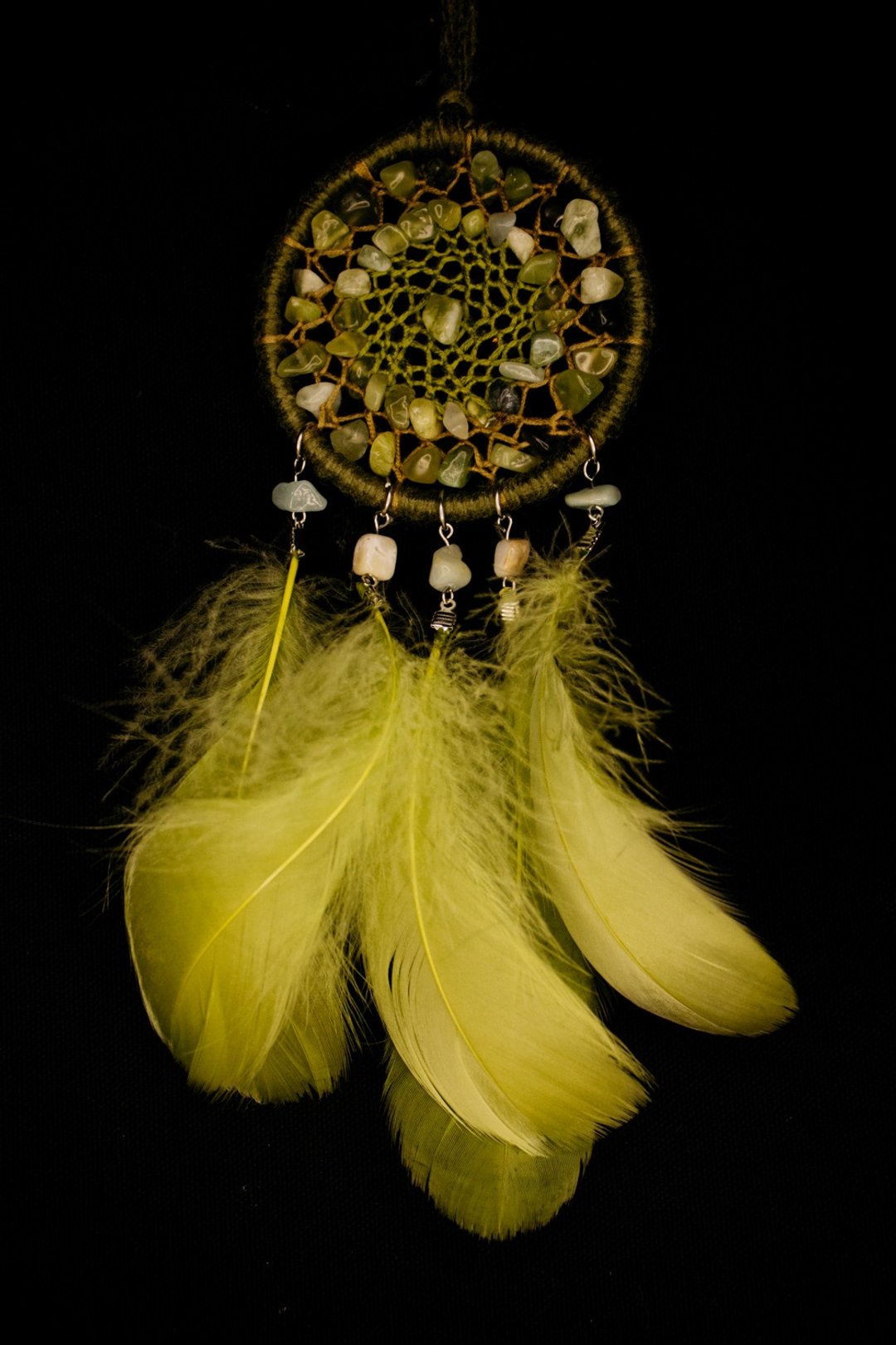 纯手工捕梦网 Handmade Dreamcatcher－【 青提奶盖】 - 摆饰 - 棉 绿色