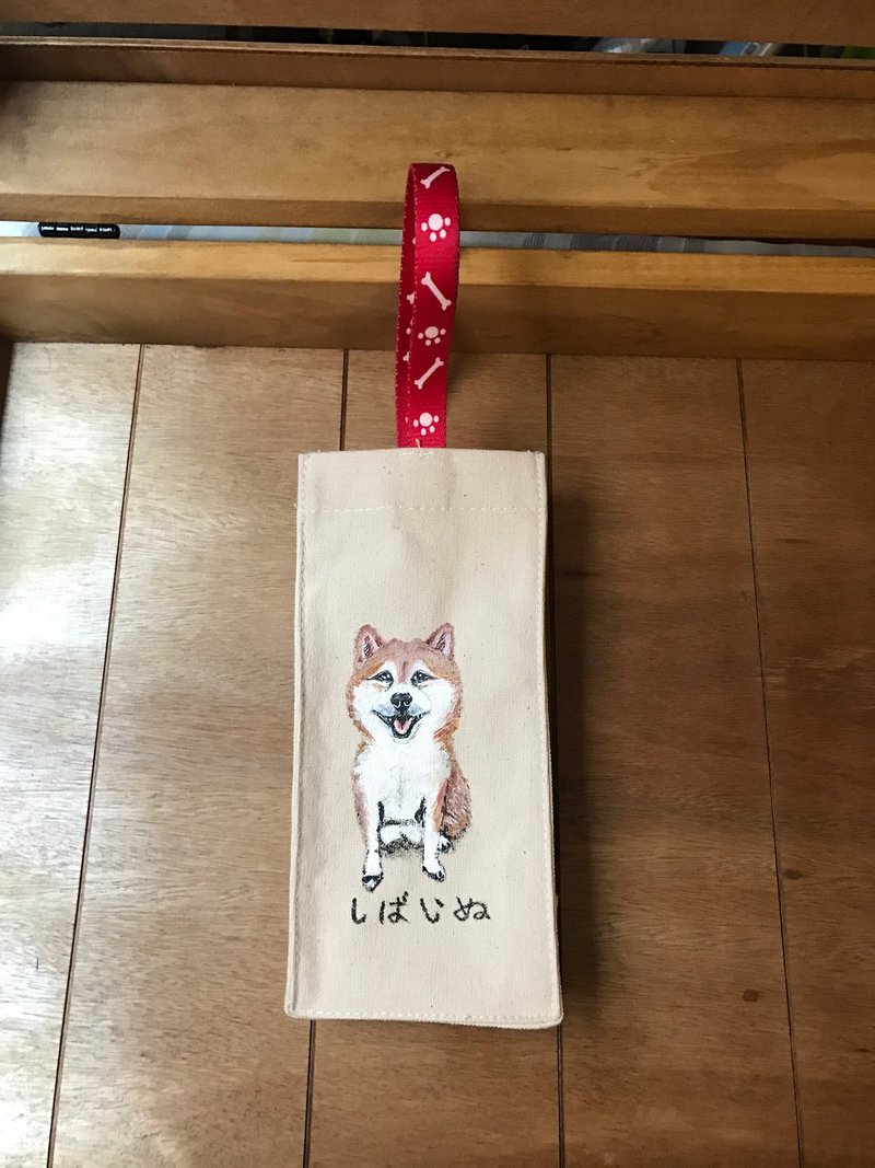 方型环保饮料袋|柴犬  毛小孩  |独特 |帆布饮料袋 - 其他 - 棉．麻 