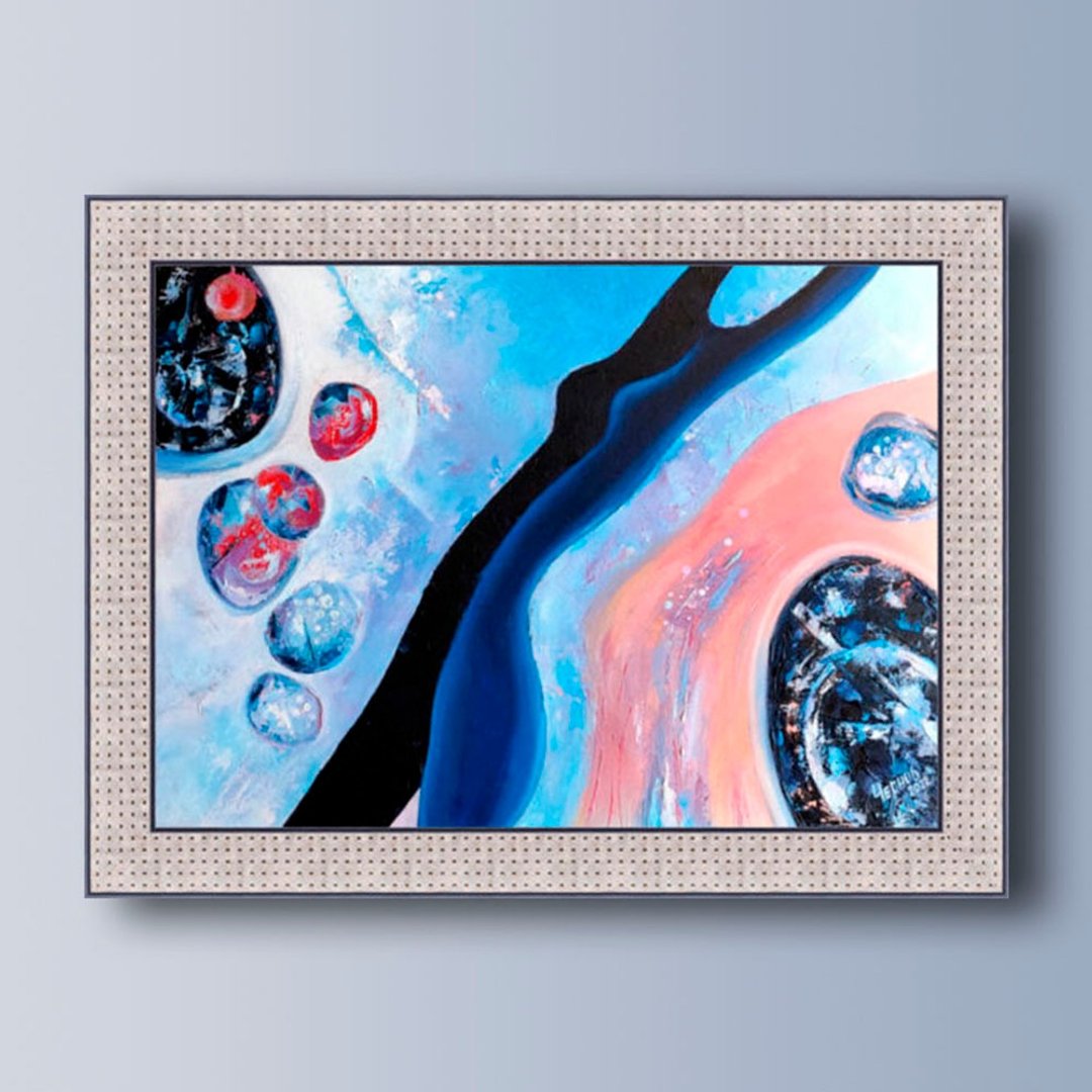 Original Abstract Oil and Acrylic Painting for Interior - 墙贴/壁贴 - 其他材质 多色