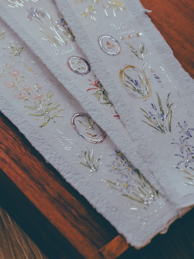 花开的样子【冬】小银葱和纸胶带(特油含离型纸) - 纸胶带 - 纸 