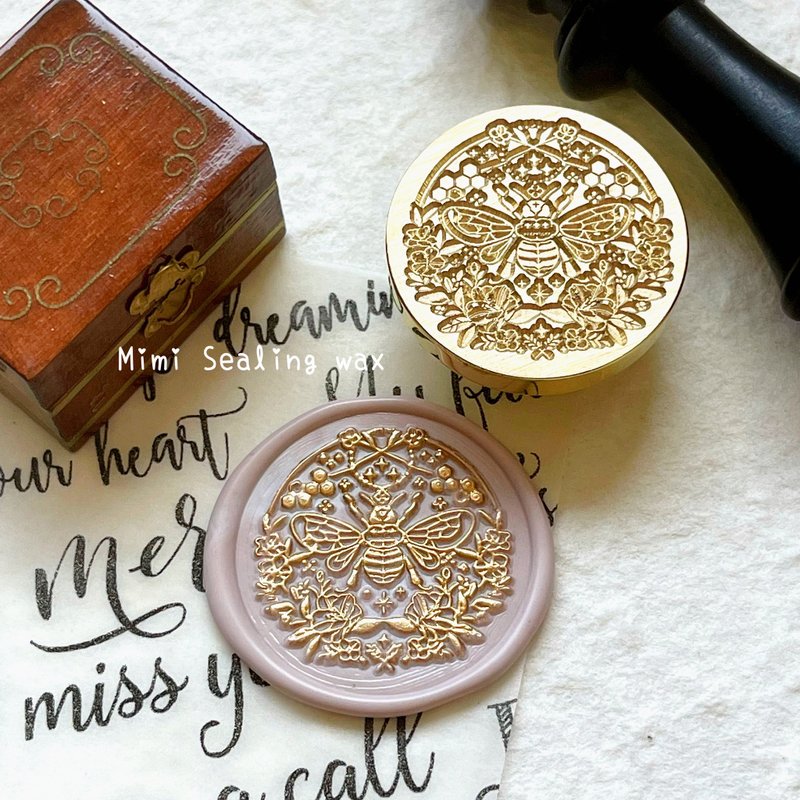 蜜蜜火漆封蜡-花与密 - 印章/印台 - 铜/黄铜 