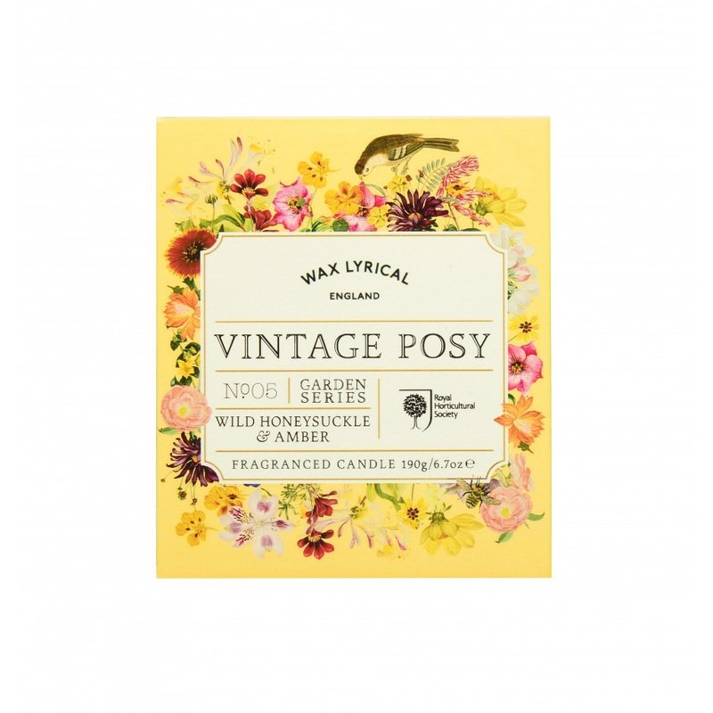 英伦蜡烛 RHS VP系列 野生金银花与琥珀 盒装玻璃罐蜡烛38hrs - 蜡烛/烛台 - 玻璃 