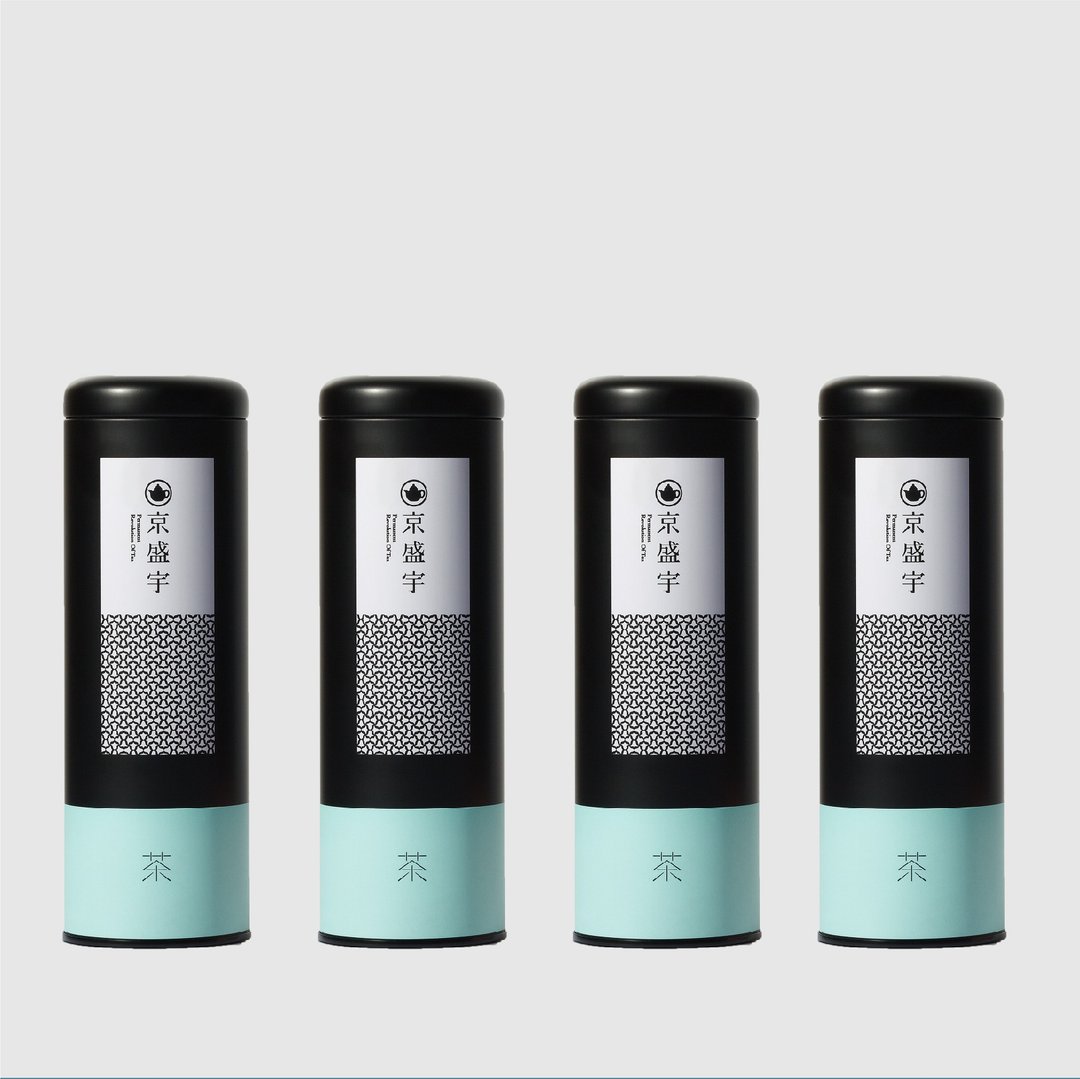 京盛宇【茶叶】高山茶买三送一组-清香梨山乌龙铁罐组 100g x4 - 茶 - 新鲜食材 蓝色