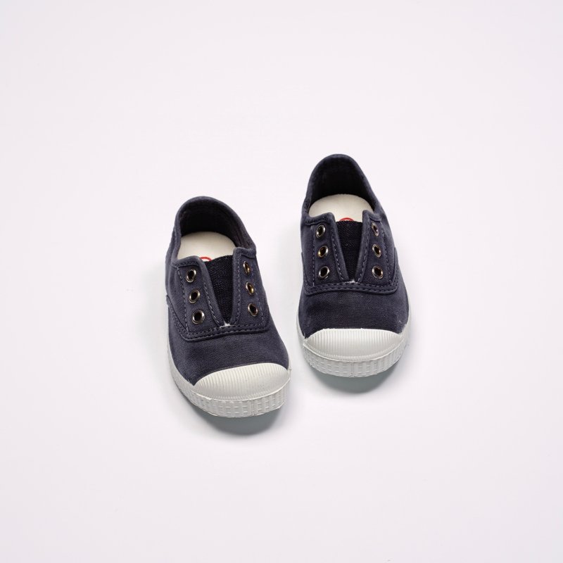西班牙国民帆布鞋 CIENTA 70777 77 暗蓝色 洗旧布料 童鞋 - 童装鞋 - 棉．麻 蓝色