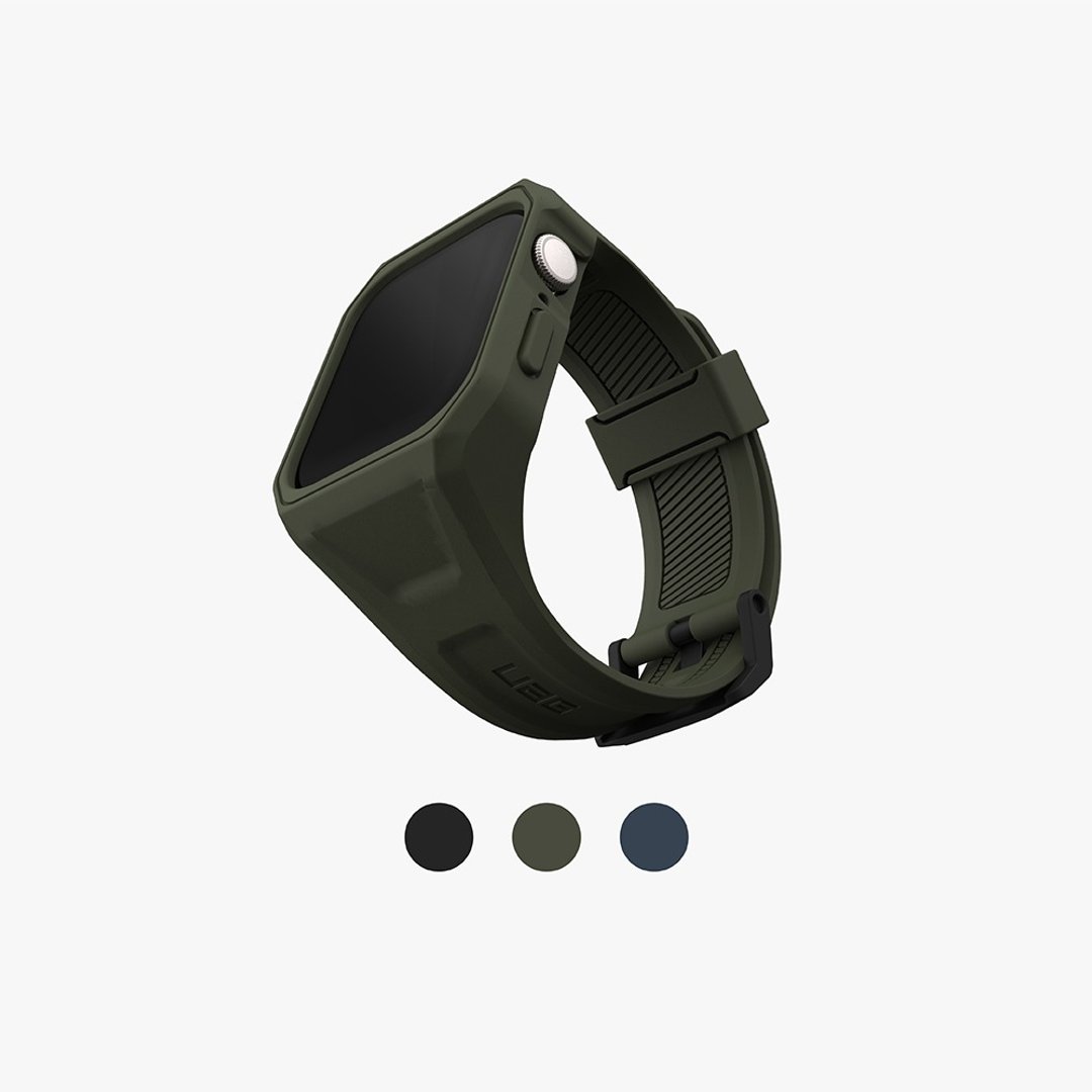 UAG Apple Watch 45mm 极简保护壳潮流表带 - 表带 - 橡胶 多色
