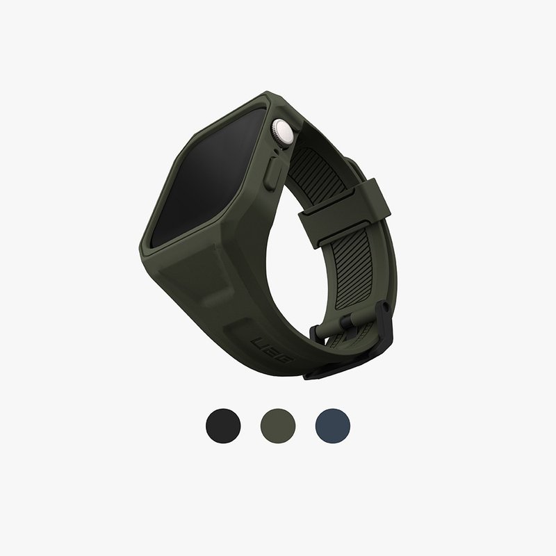 UAG Apple Watch 45mm 极简保护壳潮流表带 - 表带 - 橡胶 多色