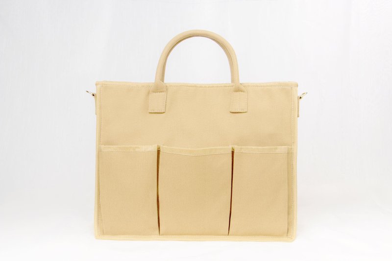 If Not Now When Canvas Bag (Beige) - 手提包/手提袋 - 环保材料 卡其色