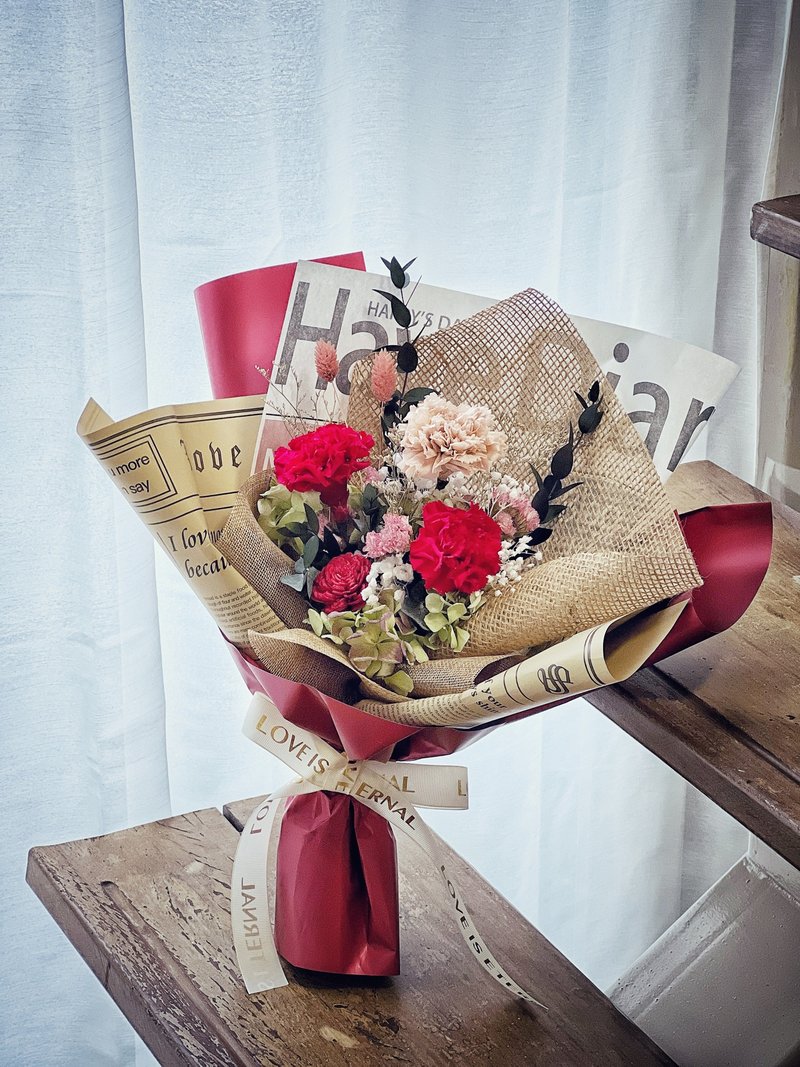 【一人开课】母亲节永生康乃馨花束手作课 - 植栽 - 植物．花 