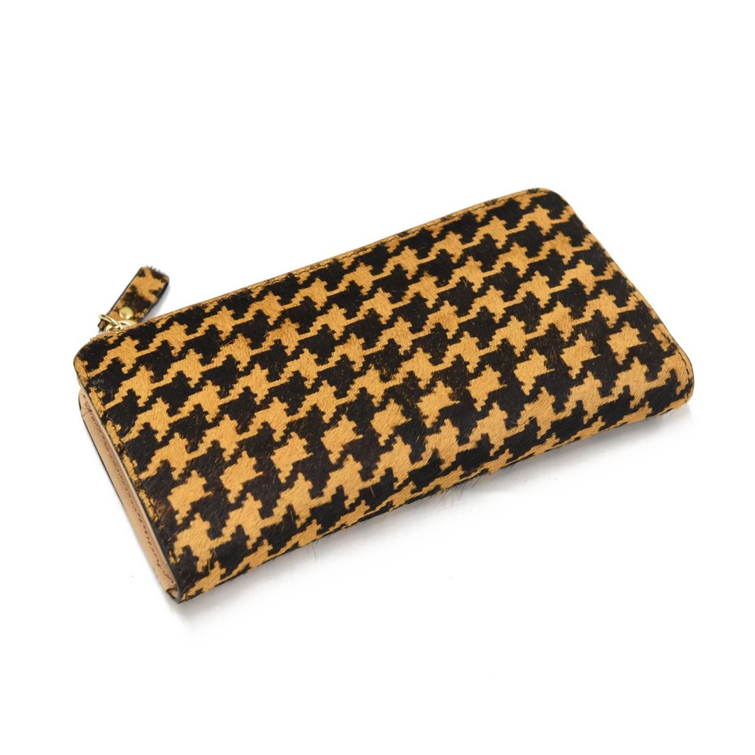 Short fur TIDY Organize the inside of the wallet Organize your own wallet Long wallet Named leather Cowhide Genuine leather [chien] TOW007 - 皮夹/钱包 - 真皮 橘色
