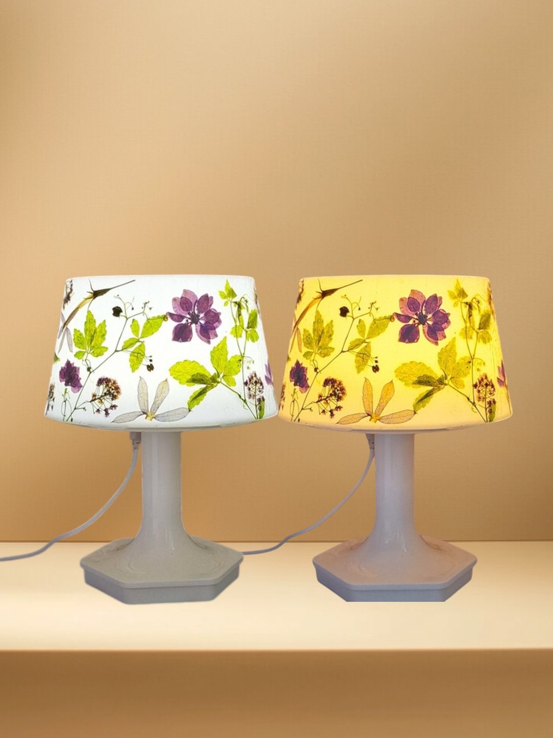 押花植物小夜灯 I Led 创意押花床头灯 - 灯具/灯饰 - 塑料 多色