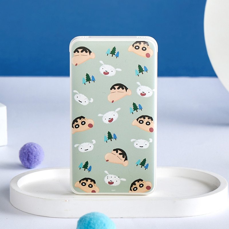 蜡笔小新森林系大头乱花双线快充10000mAh行动电源 - 充电宝/传输线 - 塑料 多色