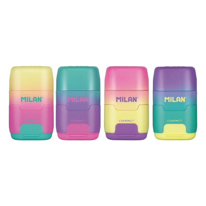 MILAN COMPACT橡皮擦+削笔器_云彩朵朵(4色随机出货) - 削笔器 - 塑料 多色