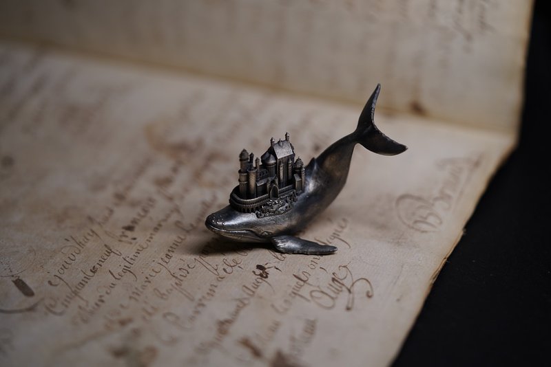 925银守梦者鲸鱼摆设 - MW D1042 - 其他 - 纯银 银色