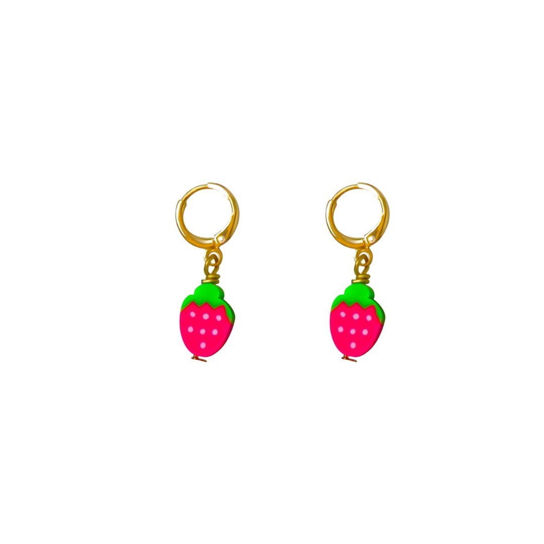 Strawberry Earrings | by Ifemi Jewels - 其他 - 其他材质 金色