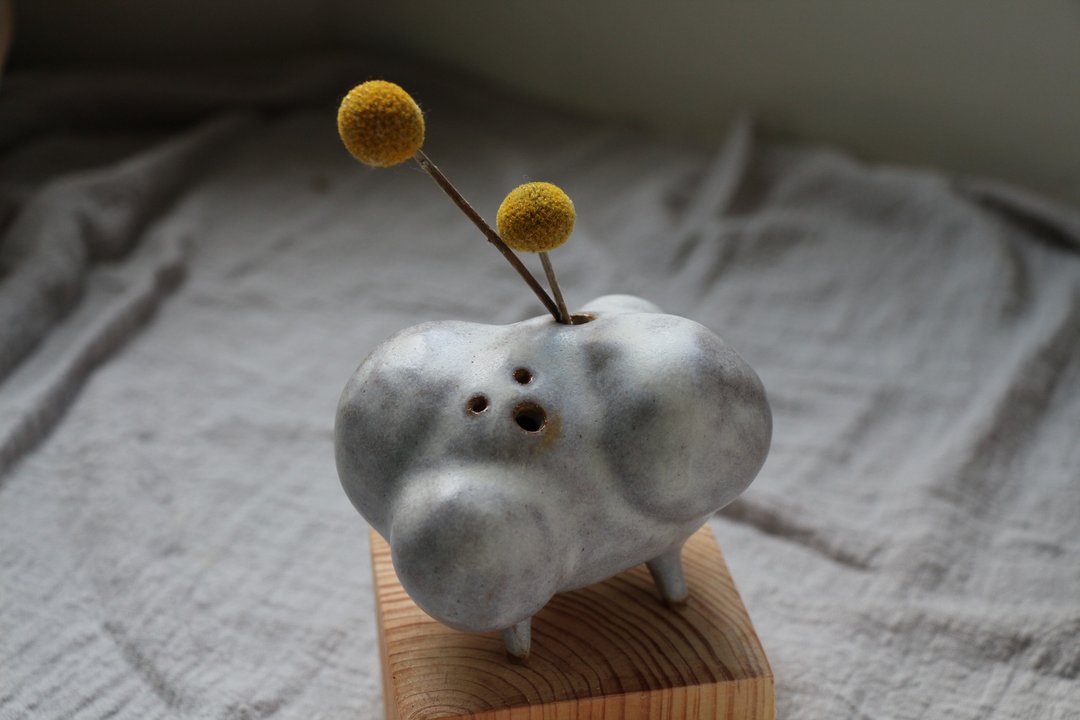 云朵怪陶哇娃  花器  摆件 - 花瓶/陶器 - 陶 
