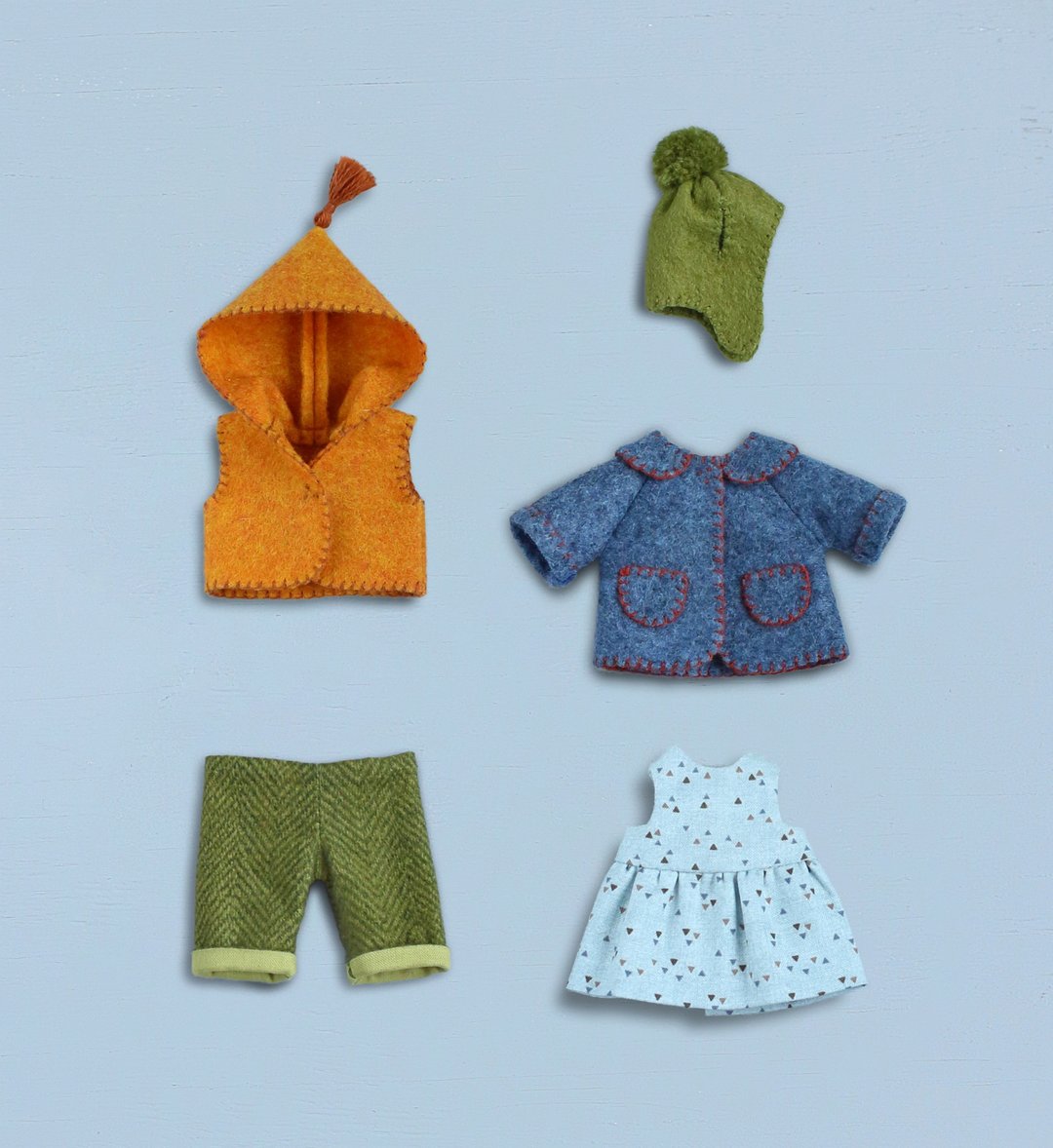 PDF Set of Clothes for Mini Bear Sewing Pattern - 手工艺教程/工具书 - 其他材质 