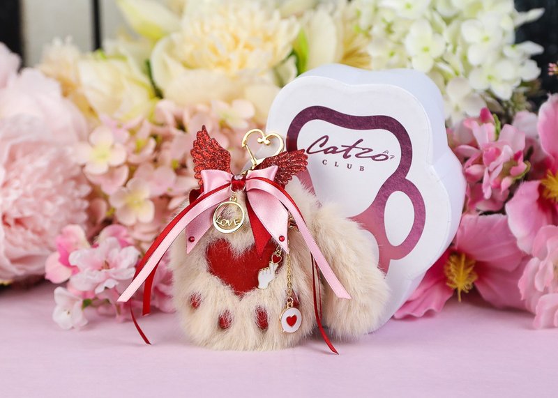 Sweetheart Nikukyu Keychain - 钥匙链/钥匙包 - 塑料 粉红色