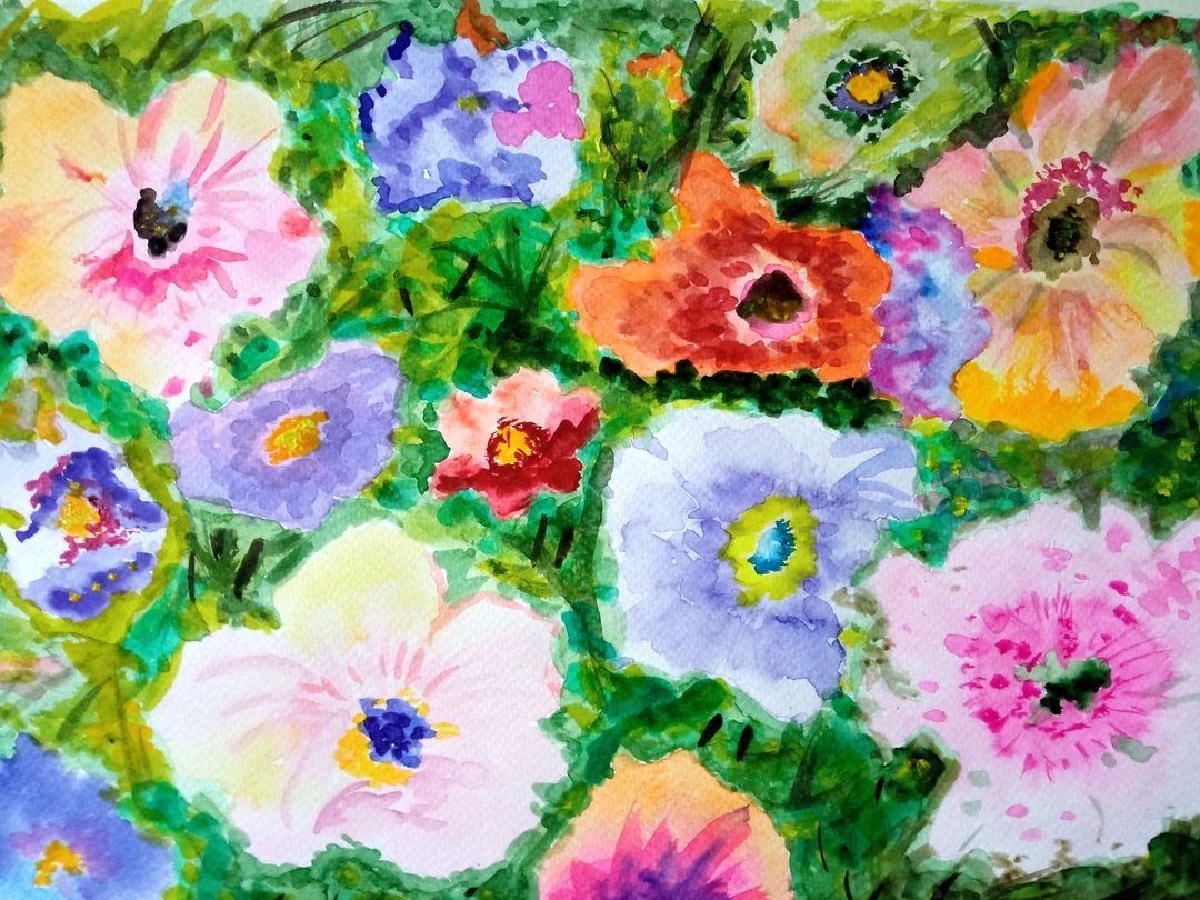 Original watercolor painting Tapestry 01 - 墙贴/壁贴 - 纸 
