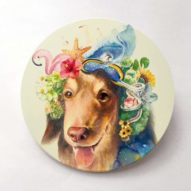 好悦历特别版-陶瓷吸水杯垫 - 杯垫 - 瓷 