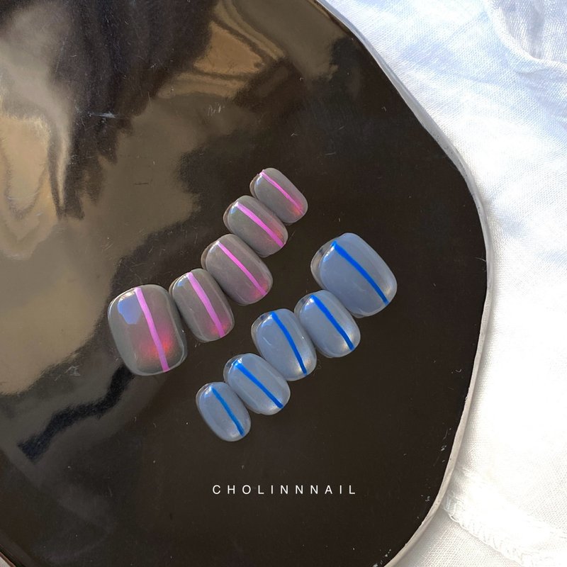 R21天际线-定制化手作穿戴式美甲片 - 其他 - 其他材质 粉红色