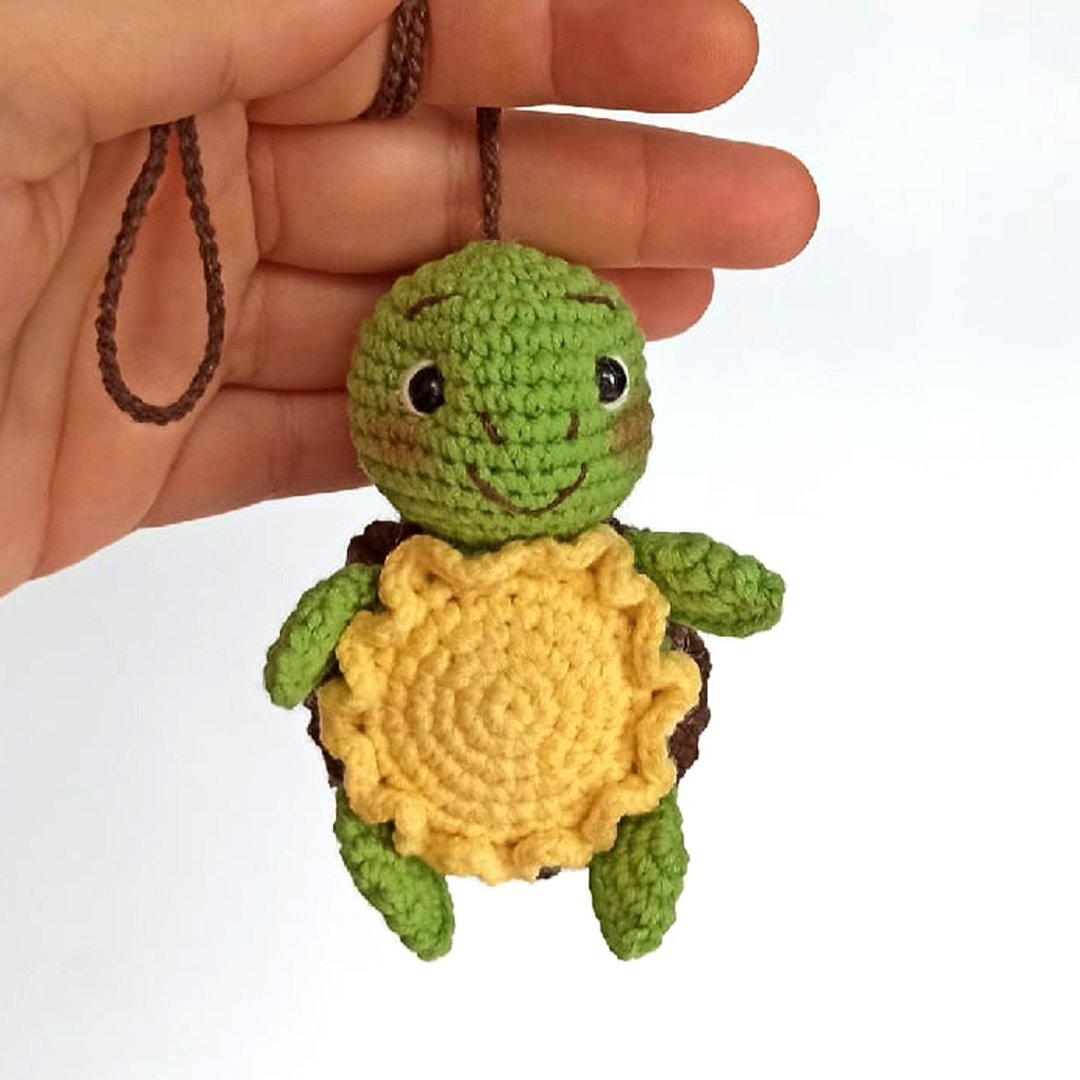 Turtle, Car accessory, Car Accessories for Women, Rear View Mirror Charm - 玩偶/公仔 - 棉 绿色