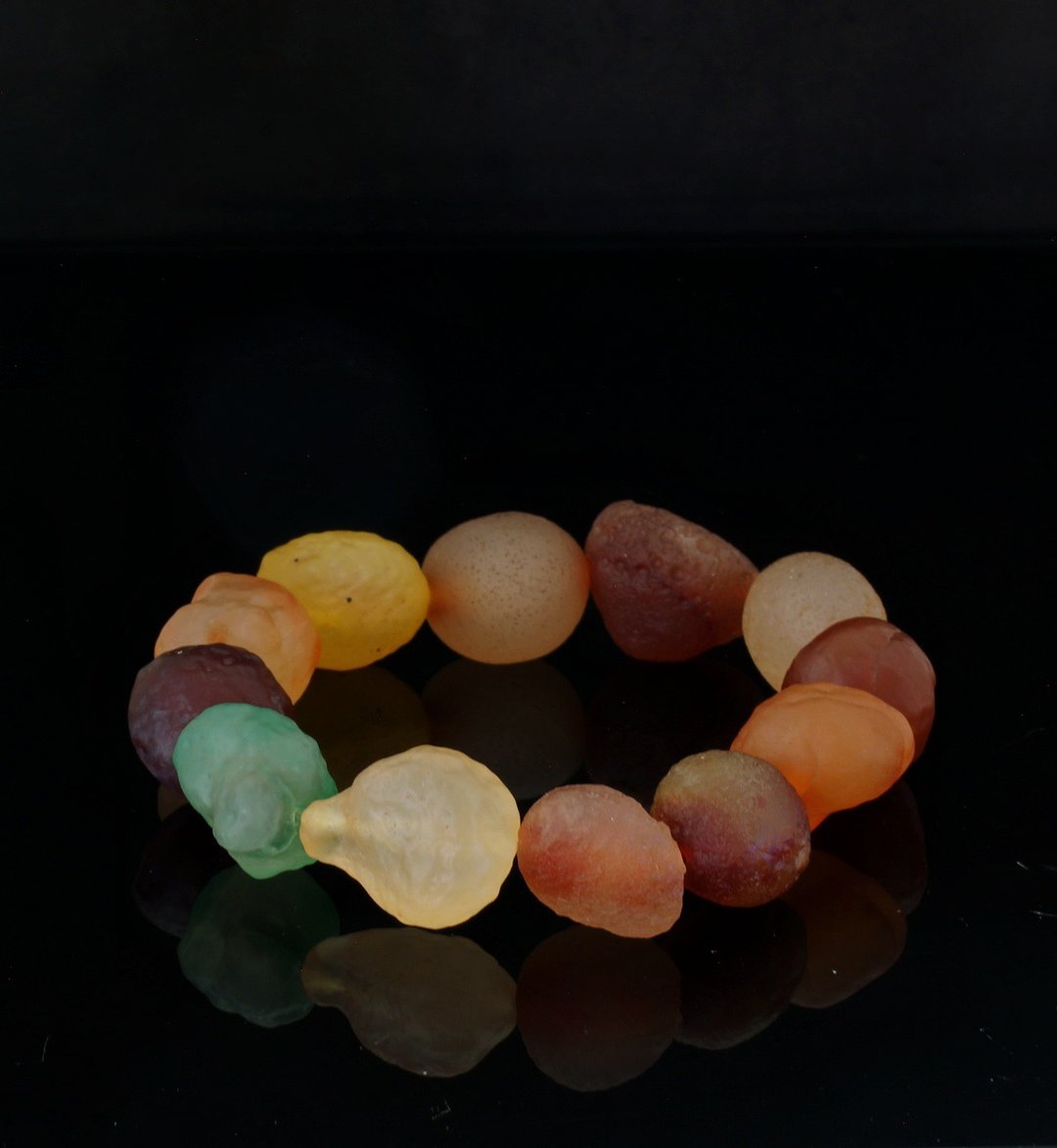 阿拉善原石玛瑙手链-1A  ( Alashan Rocks Bracelet ) - 手链/手环 - 宝石 