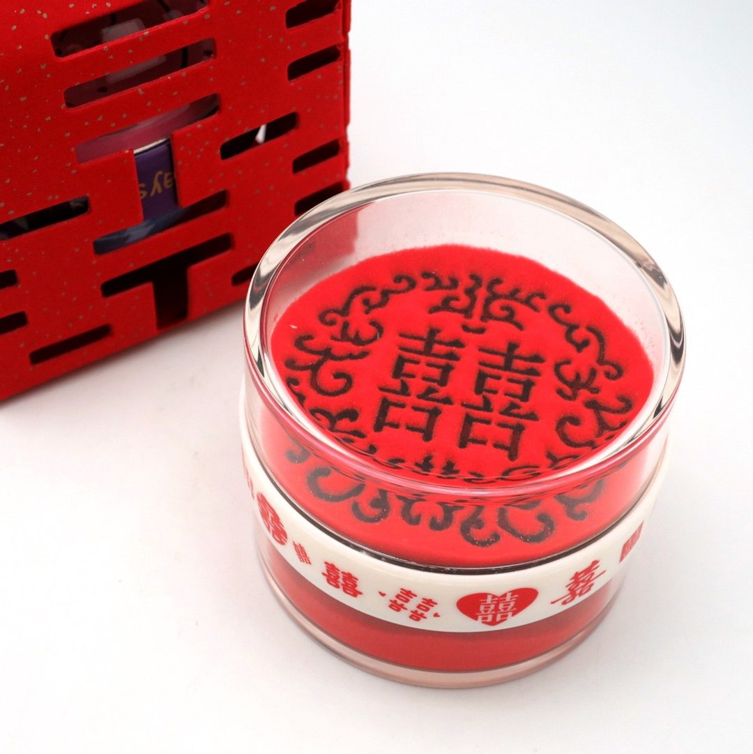 【疗愈礼物】双喜沙漏/圆满双喜/情人节.婚礼小物 - 摆饰 - 压克力 
