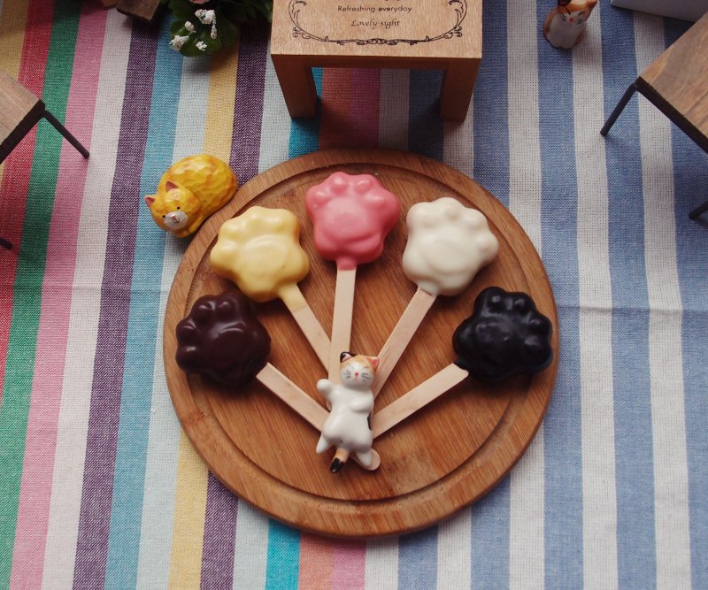 五蹼临门 拍照圣品 喵掌巧克力柠檬蛋糕棒 - 手工饼干 - 新鲜食材 