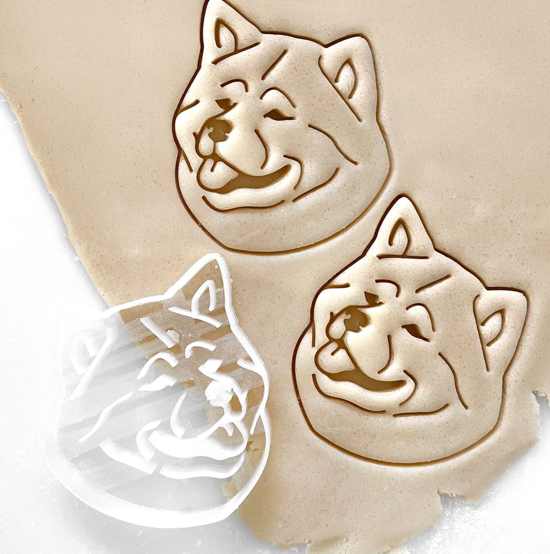 秋田犬饼干压模 狗狗肖像压模 - 其他 - 塑料 