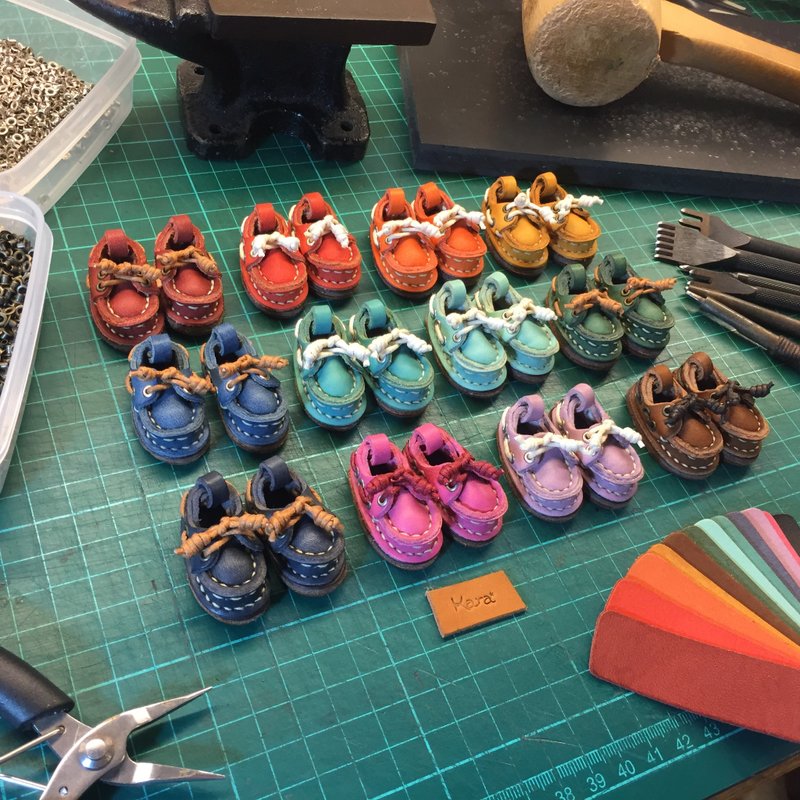 革小物-帆船鞋(Boat Shoes)-单色系 - 项链 - 真皮 多色