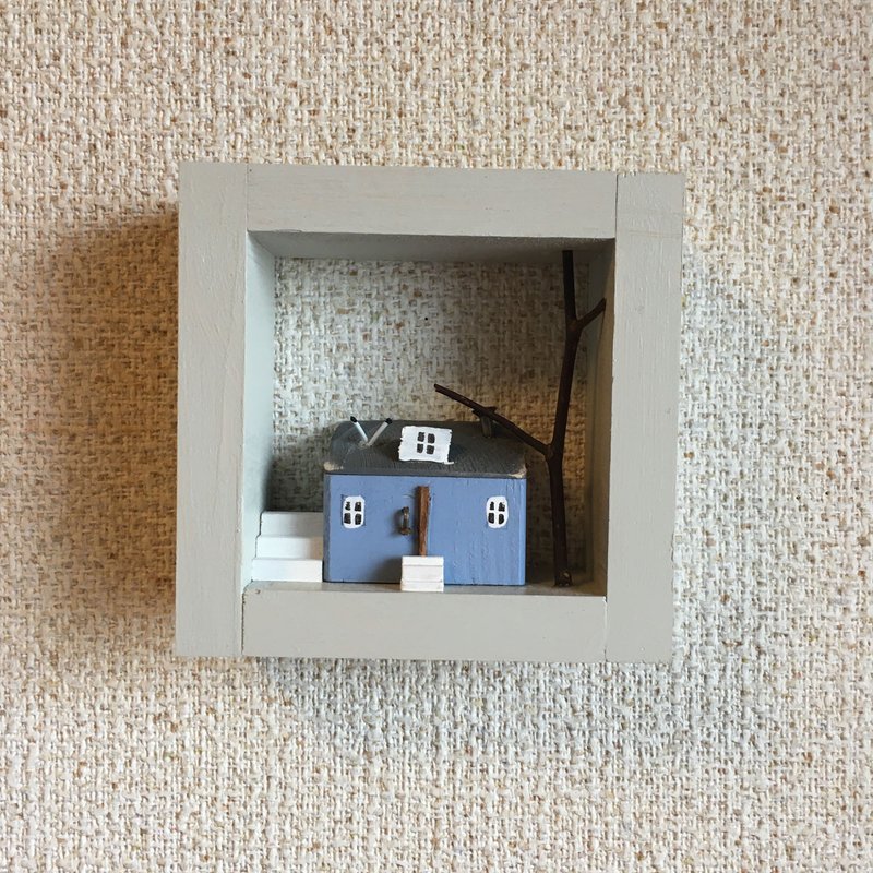 Driftwood Interior-Shiosai and Seagulls-B032-Wall Hanging-Box - 摆饰 - 木头 