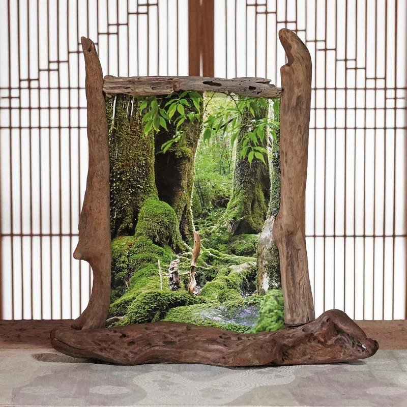 漂流木相框 照片框 相框 木质相框 漂流木艺术 木艺摆饰 自然艺术 118 - 画框/相框 - 木头 咖啡色