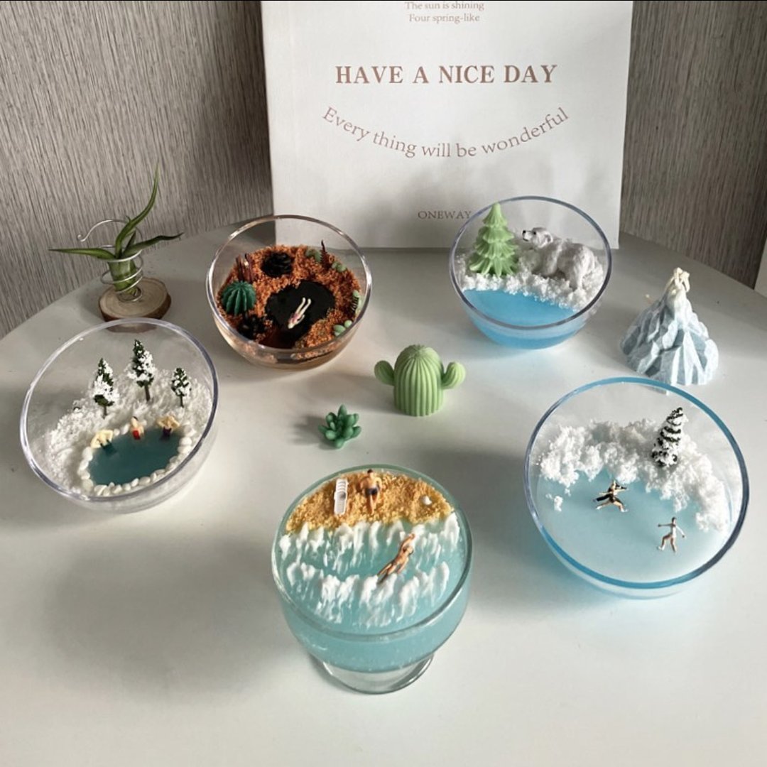 韩国 微景观蜡烛 DIY 证照课程 - 蜡烛/香氛 - 蜡 