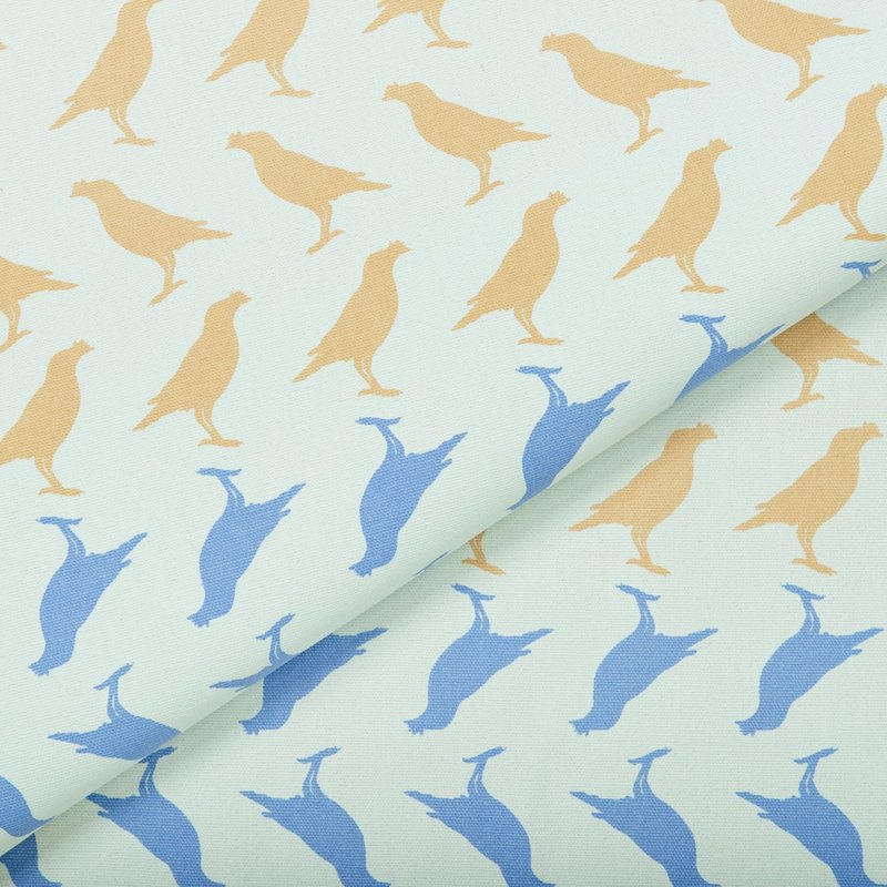 手印棉帆布(满花)-400g/y/台湾八哥5号/轻盈蓝色 - 编织/刺绣/羊毛毡/裁缝 - 棉．麻 多色